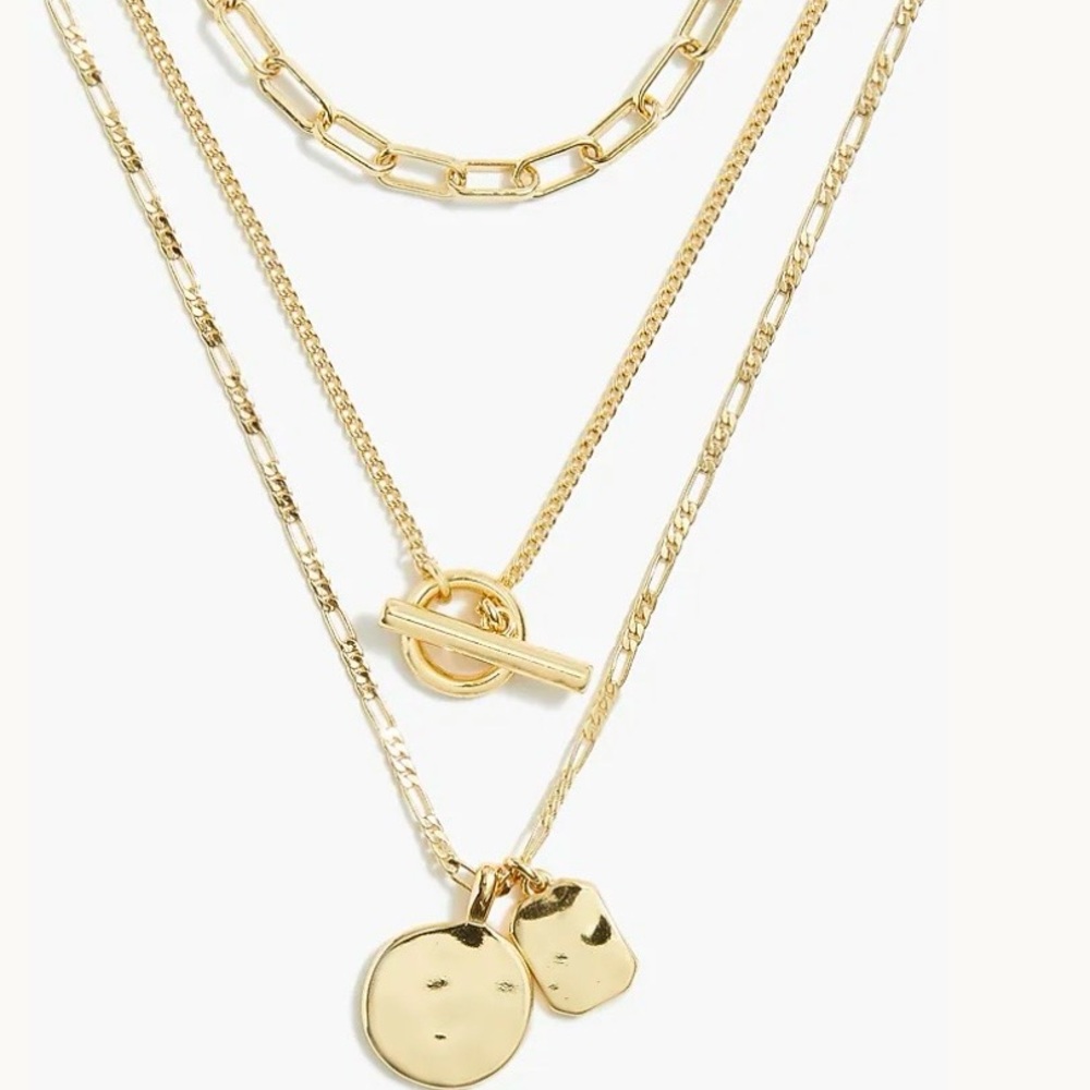 J. Crew Gold Multi-Layer Necklace